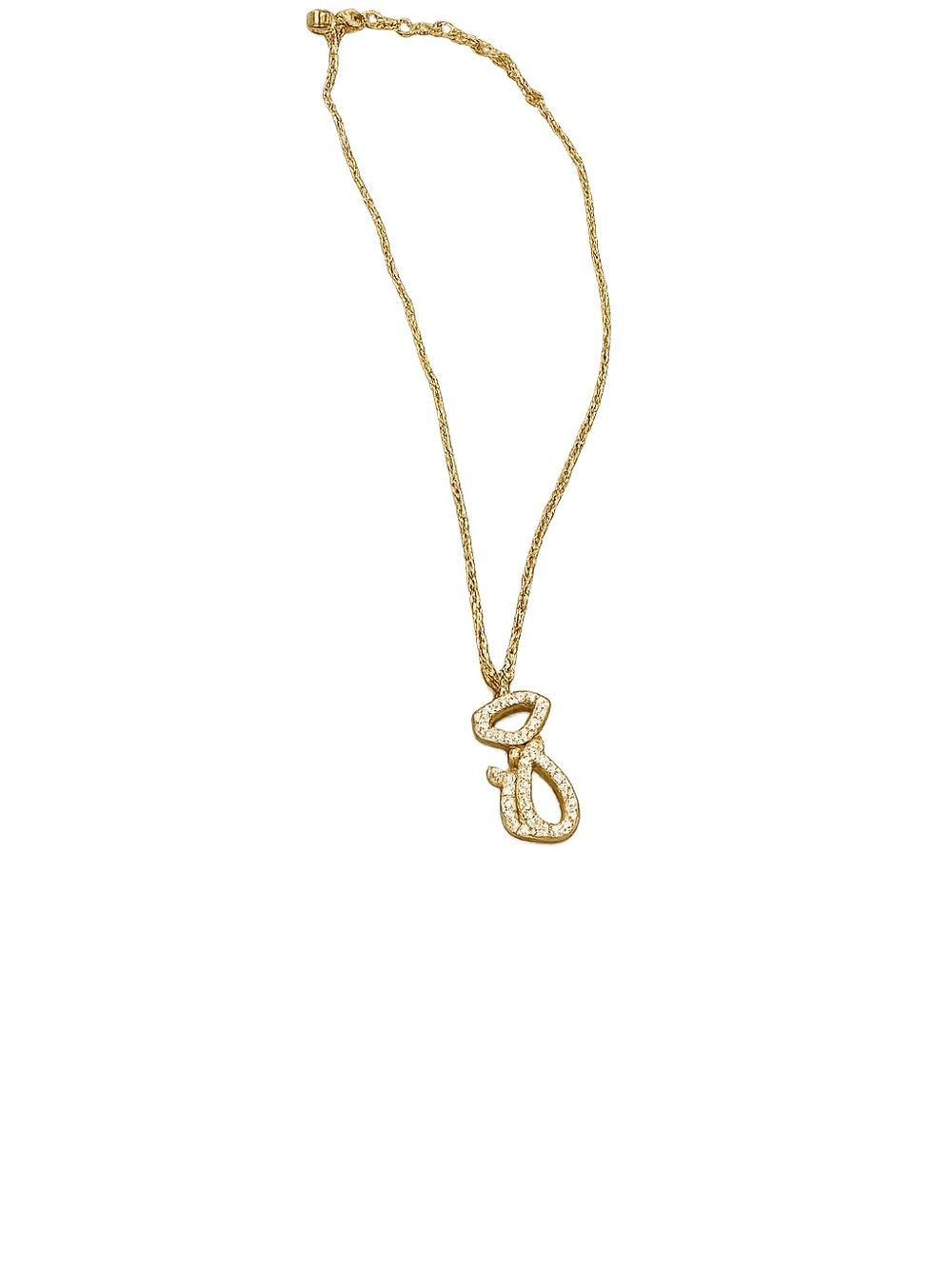 kate spade Gold Crystal Cat Drop Pendant Necklace